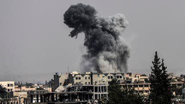 Heavy smoke billows following an airstrike on the western frontline of Raqa on July 17, 2017, during an offensive by the US-backed Syrian Democratic Forces, a majority Kurdish and Arab alliance, to retake the city from Islamic State (IS) group fighters. Heavy bombardment and fierce fighting shook the Islamic State group's Syrian stronghold Raqa, as SDF said they captured a new neighbourhood from entrenched jihadists. Bursts of gunfire and artillery as well as the thud of air strikes conducted by the US-led coalition filled the air in western neighbourhoods of Raqa, on what AFP's correspondent said was the heaviest day of bombardment to date. (AFP)