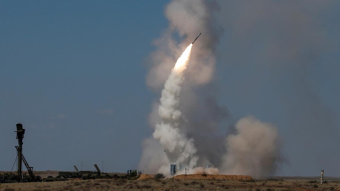 An S-300 air defense missile system launches a missile during the Keys to the Sky competition at the International Army Games 2017 at the Ashuluk shooting range outside Astrakhan, Russia August 5, 2017. REUTERS/Maxim Shemetov