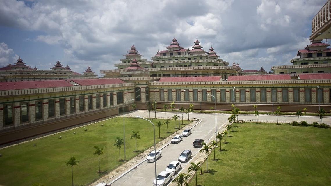Myanmar's Union Parliament building is seen in Naypyidaw on August 25, 2015. (AFP)