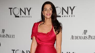 Annabella Sciorra arrives at the 65th annual Tony Awards, Sunday, June 12, 2011 in New York. (AP)