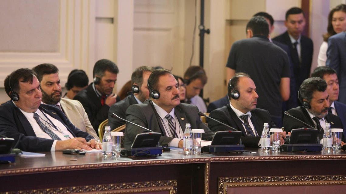 Members of the Syrian opposition delegation attend the round on Syria peace talks in Astana, Kazakhstan, July 5, 2017. (Reuters)