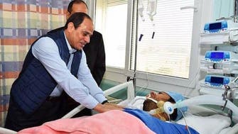 Egypt’s President al-Sisi visits officer liberated from terrorists