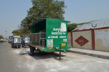 Many of these mobile toilets lie unused thanks to non-availability of water. (Supplied)