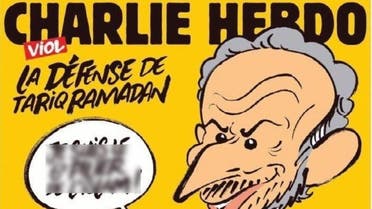The new cover of French satirical weekly Charlie Hebdo depicts Oxford professor Tariq Ramdan with a huge erection in its edition last Wednesday, saying: (Twitter.com/Twitter.com)