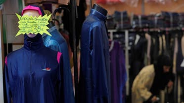A stand displays women's clothes, including burkini's, during the 34th annual meeting of French Muslims. (Reuters)