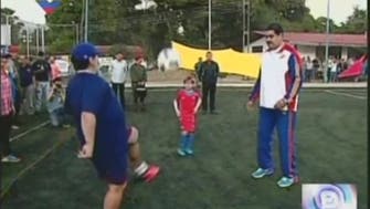 WATCH: Maradona and Venezuelan President play football together