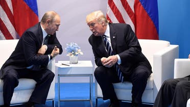 President Trump and President Putin hold a meeting on the sidelines of the G20 Summit in Hamburg, Germany, on July 7, 2017. (AFP)
