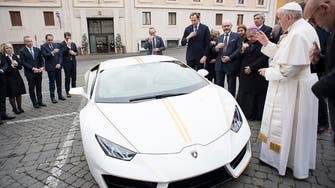 Pope auctions Lamborghini to rebuild Christian areas in Iraq