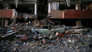 The quake destroyed many buildings in Pol-e Zahab. Credit Pouria Pakizeh/ Iranian Students News Agency, via Associated Press