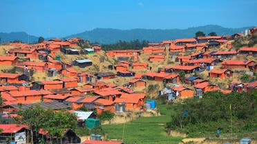 General view of the Thankhali refugee camp in the Bangladeshi district of Ukhia on November 15, 2017. (AFP)