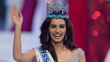 Miss India Manushi Chhilar wins the 67th Miss World contest final in Sanya, on the tropical Chinese island of Hainan on November 18, 2017. (AFP)