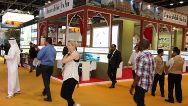 The India stand at ATM 2017, with 25 Indian participants in total including two regional tourism boards. (Supplied)