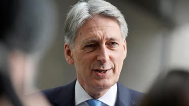 Britain’s Chancellor of the Exchequer Philip Hammond arrives at BBC Broadcasting House to attend a recording of “The Andrew Marr Show” in London, November 19, 2017. (Reuters)