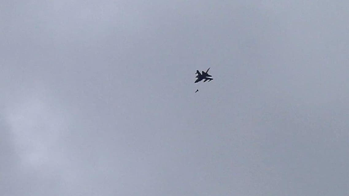 A fighter jet belonging to the Saudi-led coalition fires a missile over Sanaa, Yemen August 30, 2016. REUTERS/Khaled Abdullah