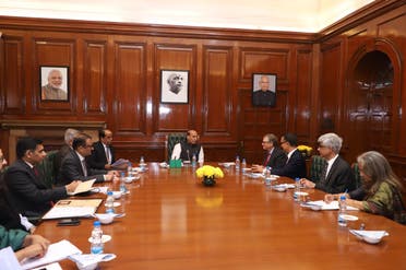 Home Minister Rajnath Singh chaired a meeting with Bill Gates where he sought the Microsoft czar's largesse to stop the poor from joining Maoist outfits. (Supplied)