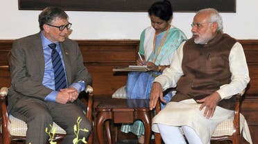 Bill Gates with Prime Minister Narendra Modi in New Delhi on December 4, 2015. (AFP)