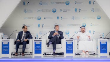 MBRF’s CEO Jamal bin Huwaireb; Dr Hany Torky, Chief Technical Advisor of the Arab Knowledge Project; and Michael O’Neill, Assistant Secretary General of the United Nations.