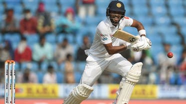 Sri Lanka captain Dinesh Chandimal plays a shot during the first day of the second Test  between India and Sri Lanka in Nagpur on November 24, 2017. (Reuters)