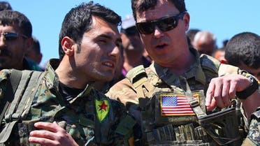 US-led coalition military advisers have been assisting YPG fighters