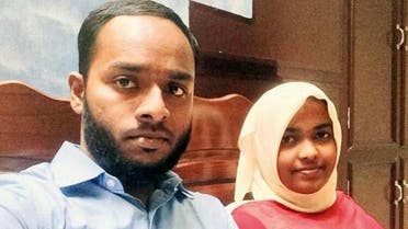  A file photo of Hadiya (24), born Akhila who converted to Islam and married Shafin Jahan, a Gulf returnee, last December. (HT Photo)