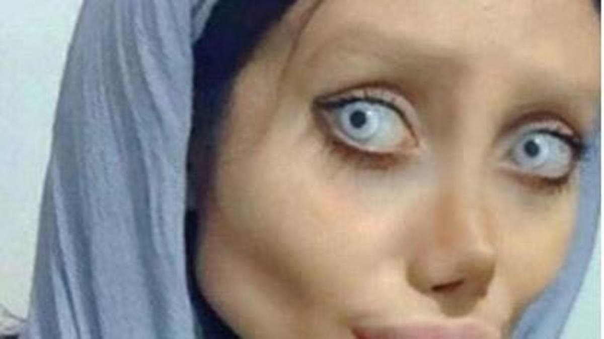 Iranian 'Angelina Jolie' takes cover off her 'fake face' | Al ...