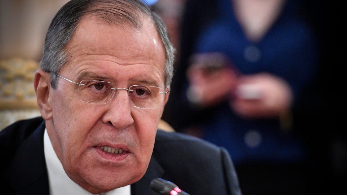 Russian Foreign Minister Sergei Lavrov speaks during a meeting with his Mexico's counterpart in Moscow on November 17, 2017. (AFP)