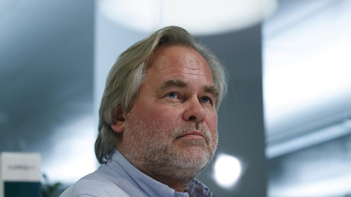 Eugene Kaspersky, Chief Executive of Russia’s Kaspersky Lab, looks on during an interview with Reuters in Moscow on October 27, 2017. (Reuters)
