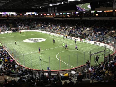 Excitement mounts as a minifootball match gets going. (Courtesy: Wmf.org)