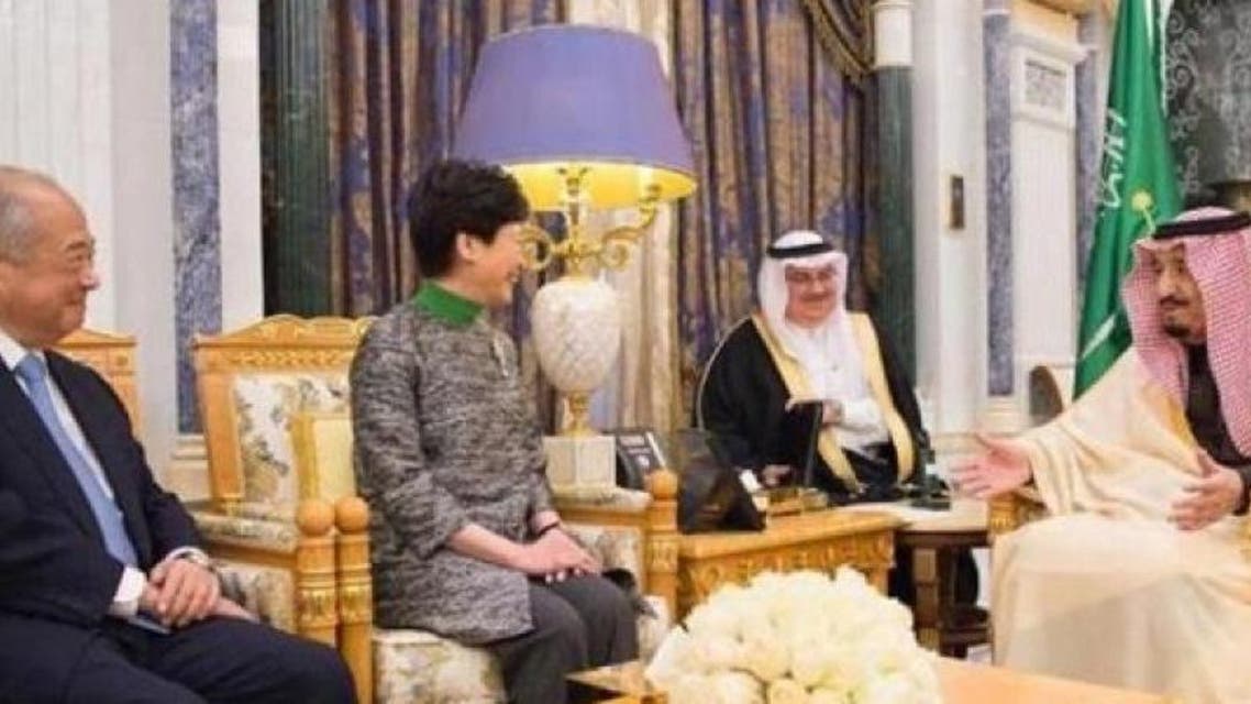 الملك سلمان ولقاءة ببورصة هونغ كونغ