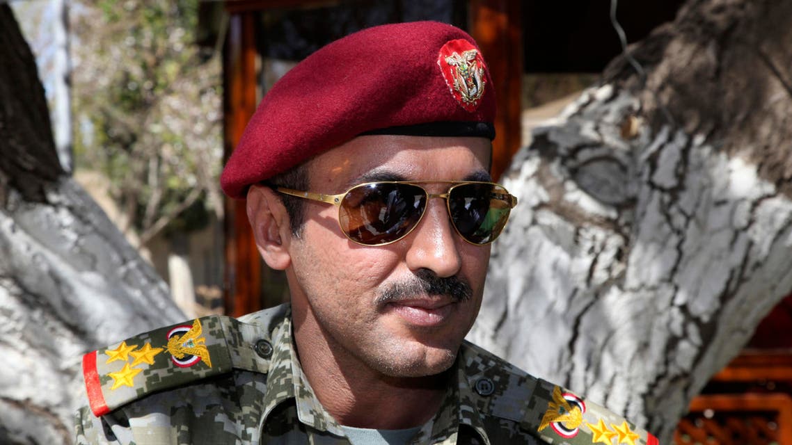 Brigadier General Ahmed Saleh, the son of Yemen's ex-president Ali Abdullah Saleh, is seen at the presidential palace in Sanaa in this February 19, 2011 file photo. (Reuters)