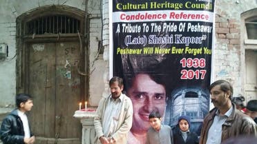 Pictures circulating in social media show people gathered to honor Kapoor as the “Pride of Peshawar”. (Social media)