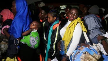 Nigerian immigrants return from Libya