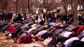 Muslims pray outside White House in protest against Trump’s Jerusalem move