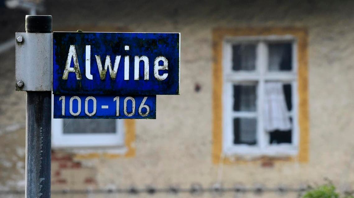 Alwine’s dozen buildings, plus sheds and garages, went under the hammer at an auction in Berlin, with a starting price of 125,000 euros. (AFP)