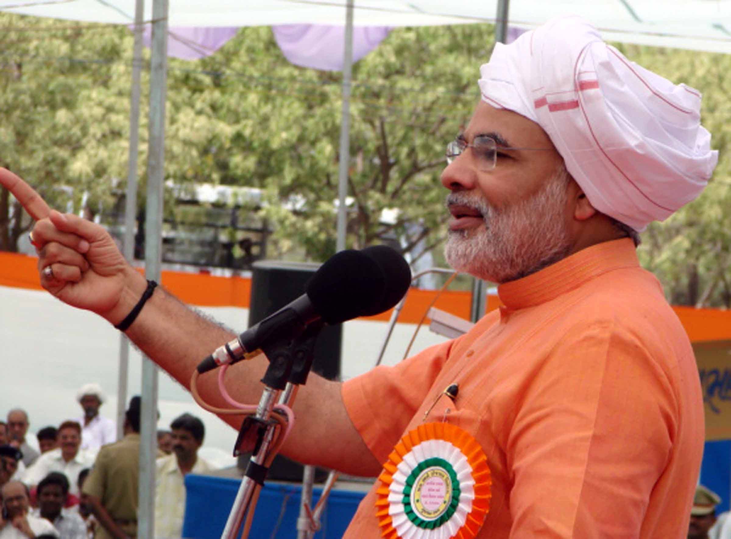 Modi, who has ruled Gujarat for 13 years, has addressed 35 public rallies in a desperate bid to retain the traditional bastion. (Supplied)
