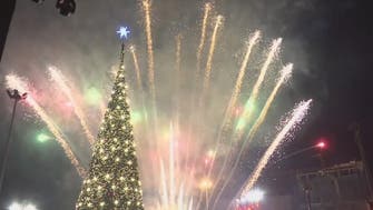 Lebanon’s Beirut lights up its Christmas tree