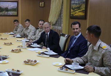 بوتين يلتقي الأسد في حميمم