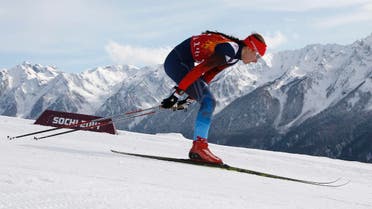 Russia's Anastasia Dotsenko skis during the women's classical-style cross-country team sprint competitions at the 2014 Winter Olympics, Wednesday, Feb. 19, 2014, in Krasnaya Polyana, Russia. (AP)