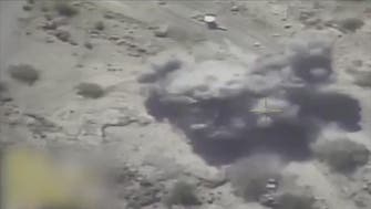 Video: Arab coalition forces target Houthis planning attack on Saudi territory