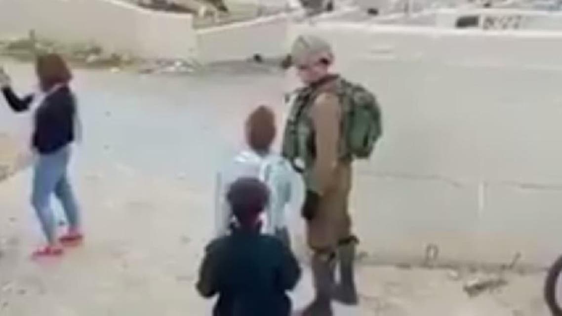 Soldiers arrested Nour Naji Tamimi, 21, from the village of Nabi Saleh north of Ramallah in the West Bank, residents said. (Screenshot)