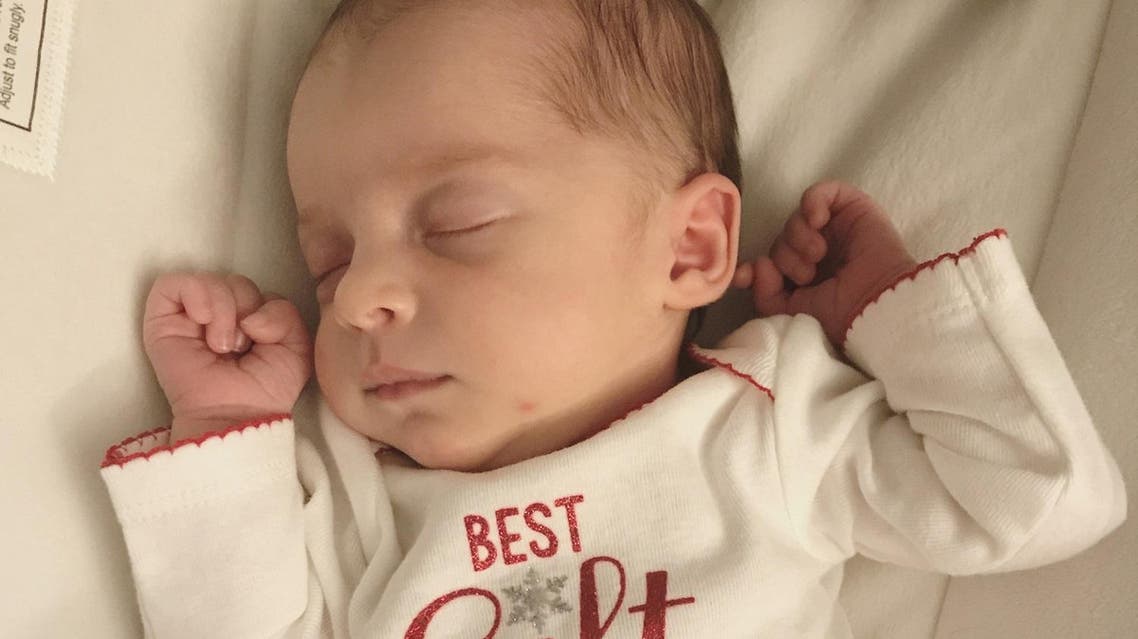 Infant Emma Wren Gibson, born November 25, 2017 in Knoxwville, Tennessee, is seen in this handout photograph obtained December 20, 2017. (AFP)
