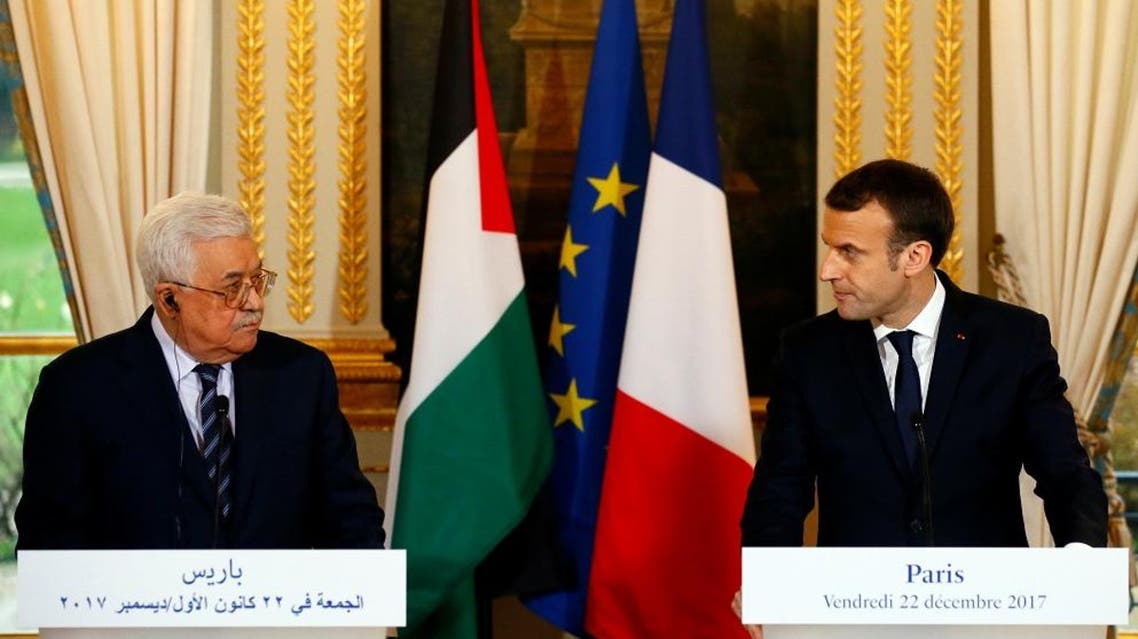 Abbas/Macron (Reuters)