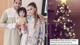 Death threats over a Christmas tree: British boxer Amir Khan faces online wrath