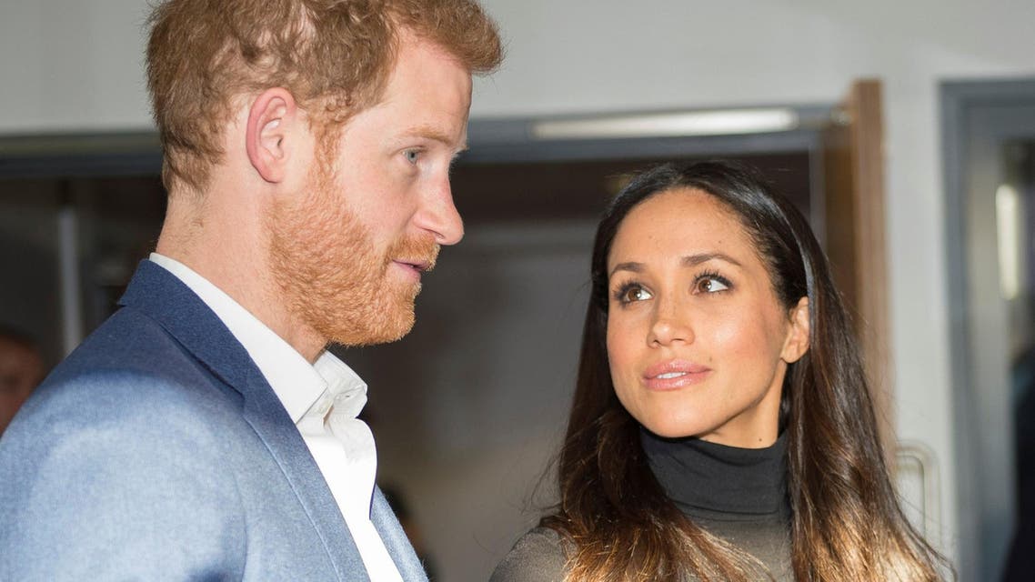 Britain’s Prince Harry and Meghan Markle visit the Nottingham Academy school in Nottingham on December 1, 2017. (Reuters)