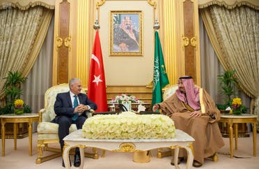 Saudi king receives, holds talks with Turkish prime minister