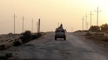 An Egyptian military vehicle is seen on the highway in northern Sinai, Egypt. (File photo: Reuters)