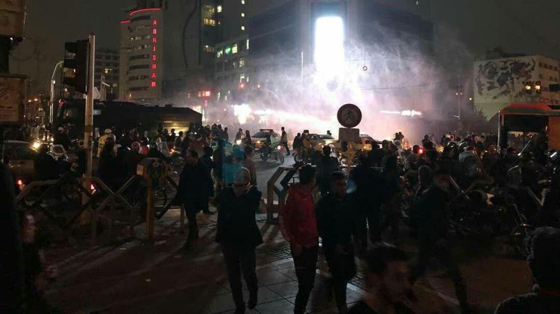 Anti-government protesters demonstrated in Iran on Sunday in defiance of a warning by the authorities of a tough crackdown. (Supplied)