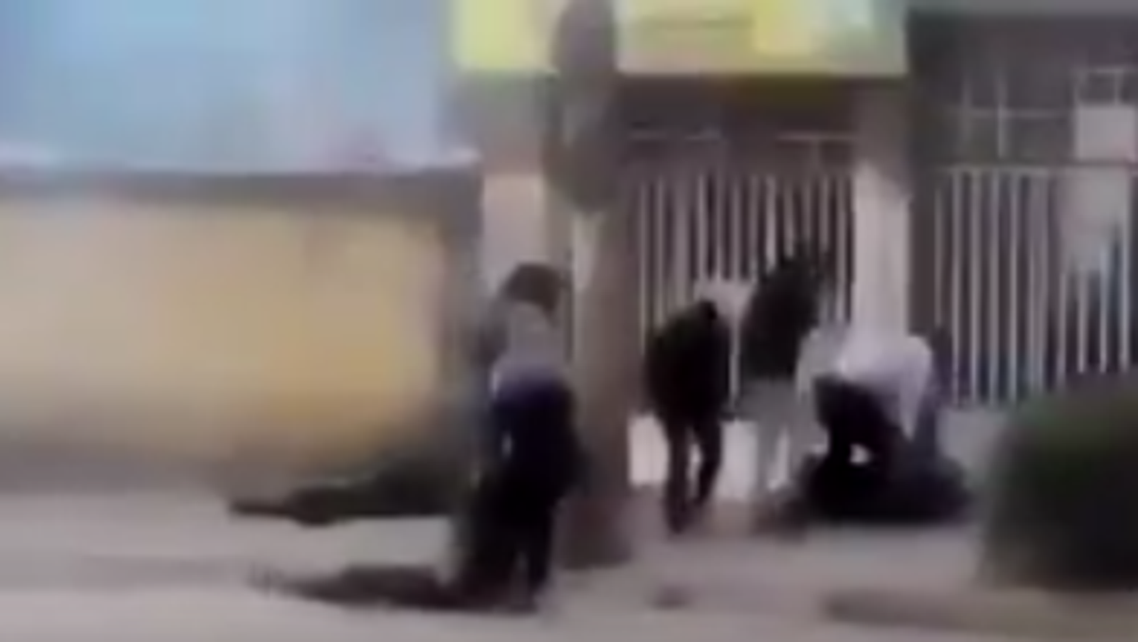 iran protesters. (Screen grab)