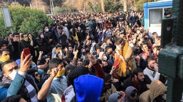 مظاهرات في جامعة طهران