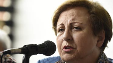 Iranian Nobel Peace Prize laureate Shirin Ebadi speaks during a press conference in Guatemala City on October 27, 2017. Four Nobel Peace prize-winning women, Rigoberta Menchu of Guatemala, Tawakkol Karman of Yemen, Shirin Ebadi of Iran and Jody Williams of the United States are in Guatemala as part of a tour which also included Honduras to investigate violence against women and human rights activists.  Johan ORDONEZ / AFP